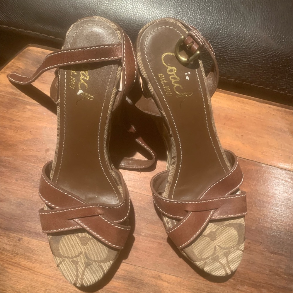 Coach high heels size 7